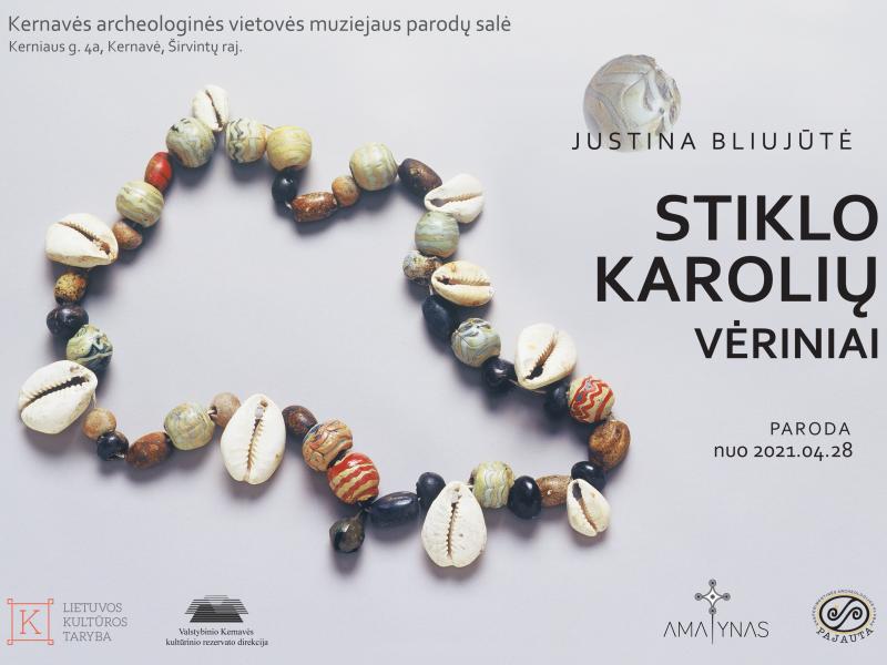 Kviečiame aplankyti naują parodą - Justinos Bliujūtės Stiklo karolių vėriniai