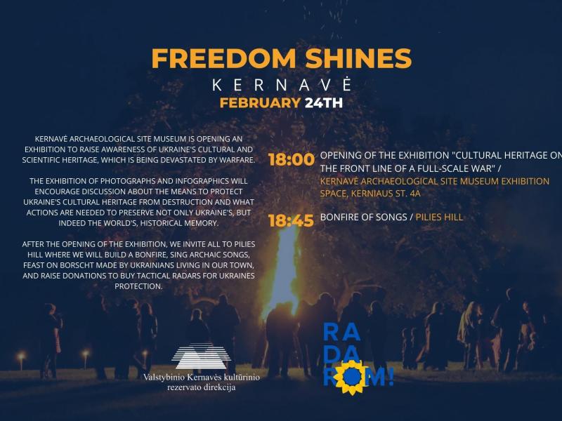 Freedom shines in Kernave