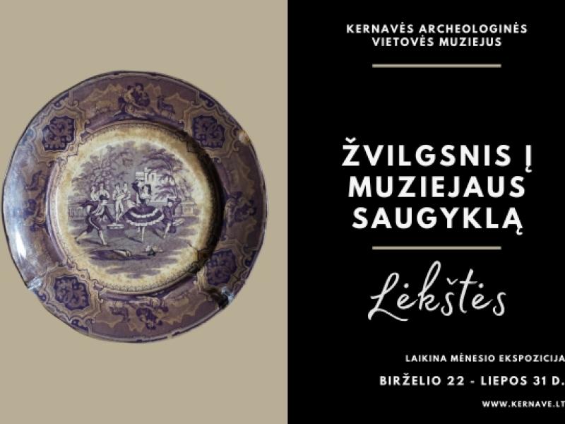 Žvilgsnis į muziejaus saugyklas - fajanso lėkštės
