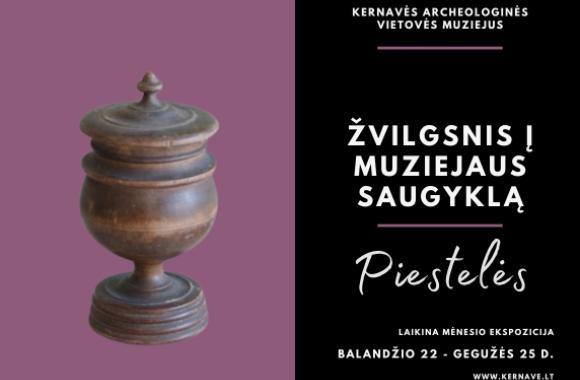 Žvilgsnis į muziejaus saugyklas - piestelės!