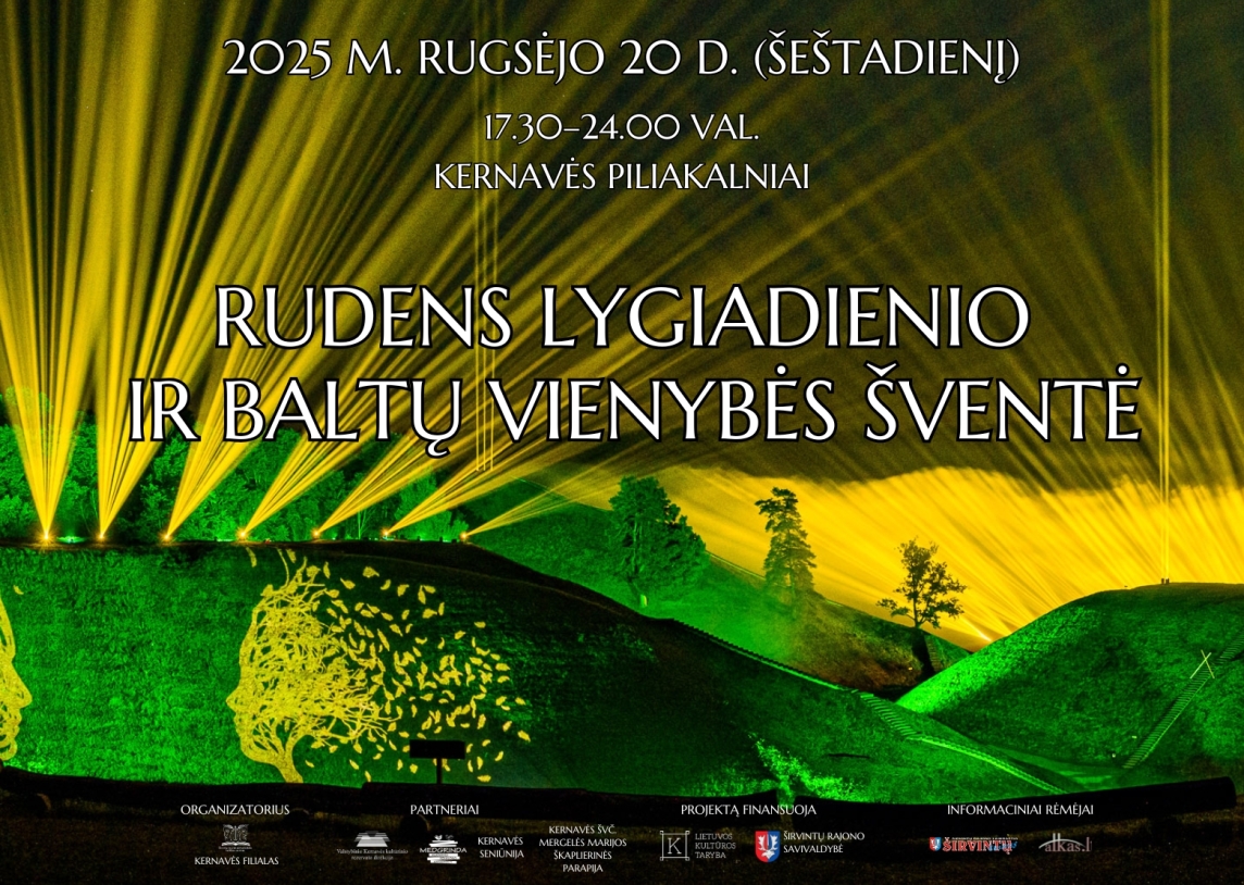 Kviečiame į Rudens lygiadienio ir baltų vienybės šventę Kernavėje