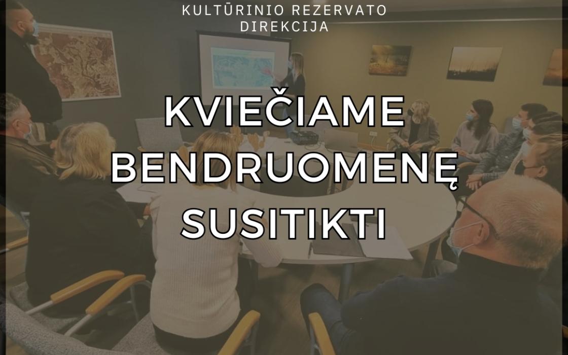 Kviečiame bendruomenę susitikti